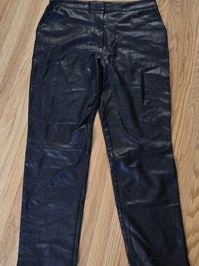 Ever New Black Faux Leather Pants